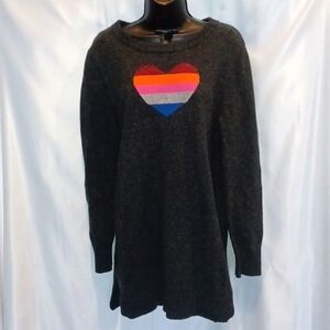 GAP Heart Long Maternity sweater, M, 22" Ptp, 32" Long